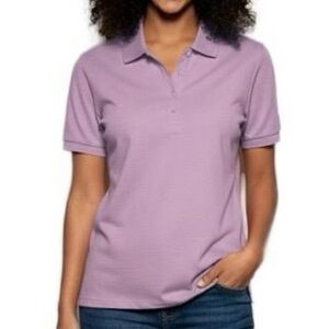 Croft & Barrow Lavender purple The‎ Classic Polo Shirt Women's Short Sleeve L